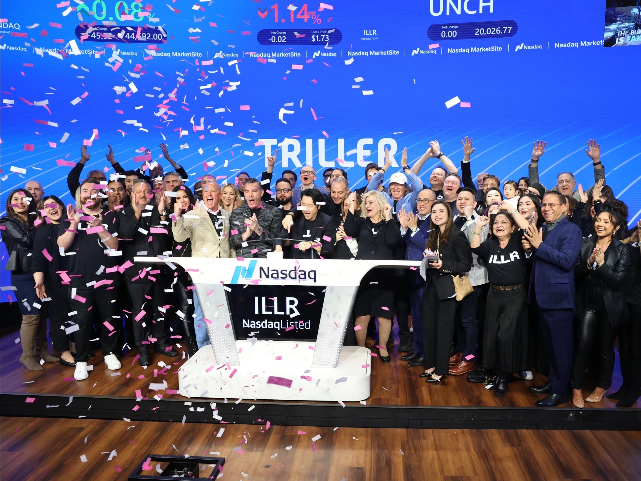 Social media tech company Triller Group closes 296% higher on SpaceX treasury strategy
