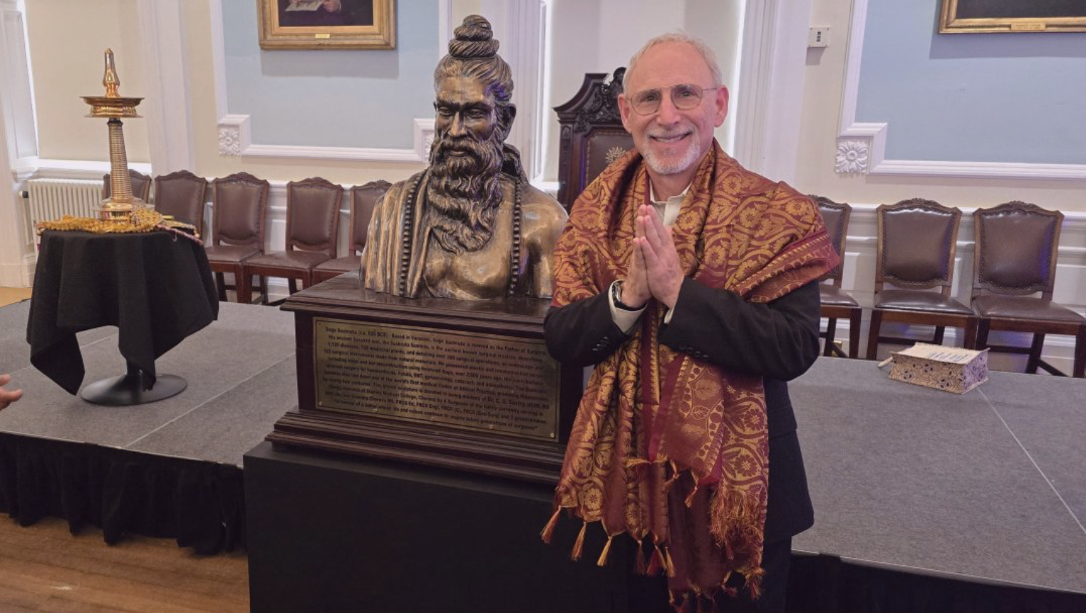 World's oldest surgeons college honours Indian nose job pioneer with gleaming bronze statue