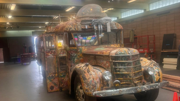 Iconic psychedelic bus prepares to roll out for one last cruise