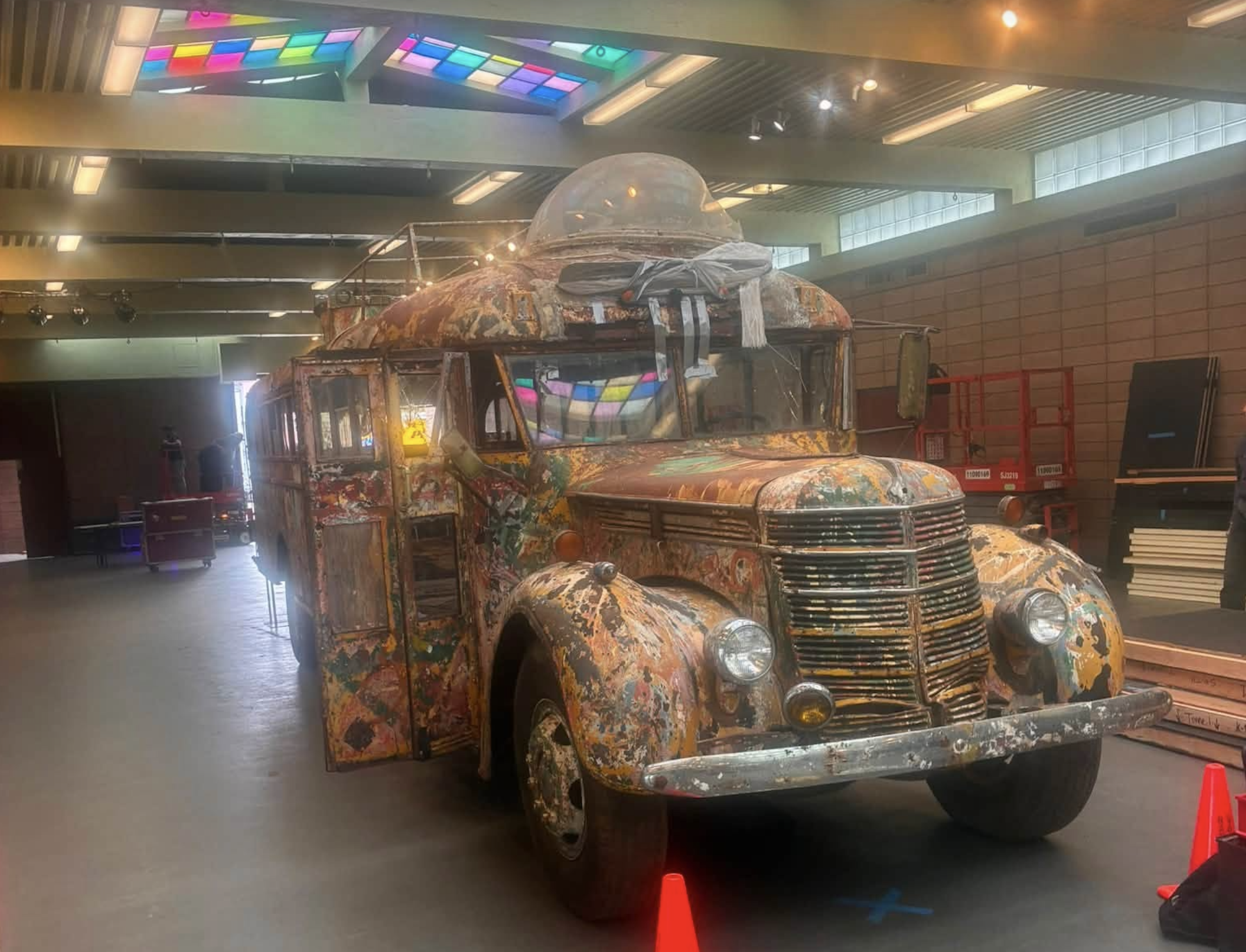 Iconic psychedelic bus prepares to roll out for one last cruise