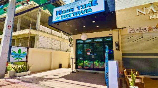 British tourist get tossed around by Thai cannabis shop worker for scam attempt